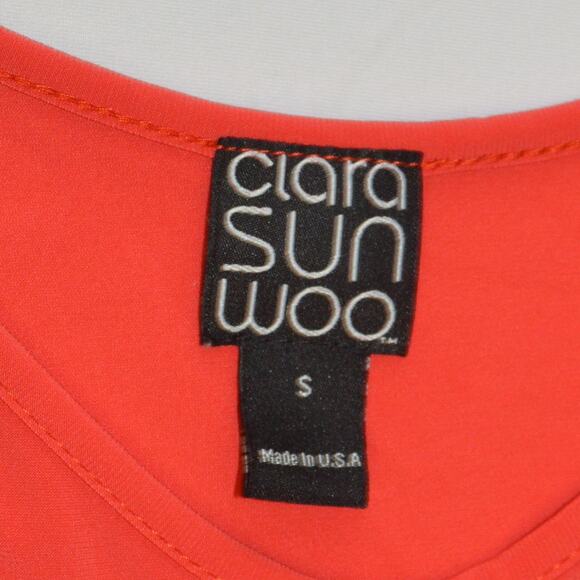 Clara Sun Woo Small Women's Red asymmetric hem blouse - Picture 4 of 6